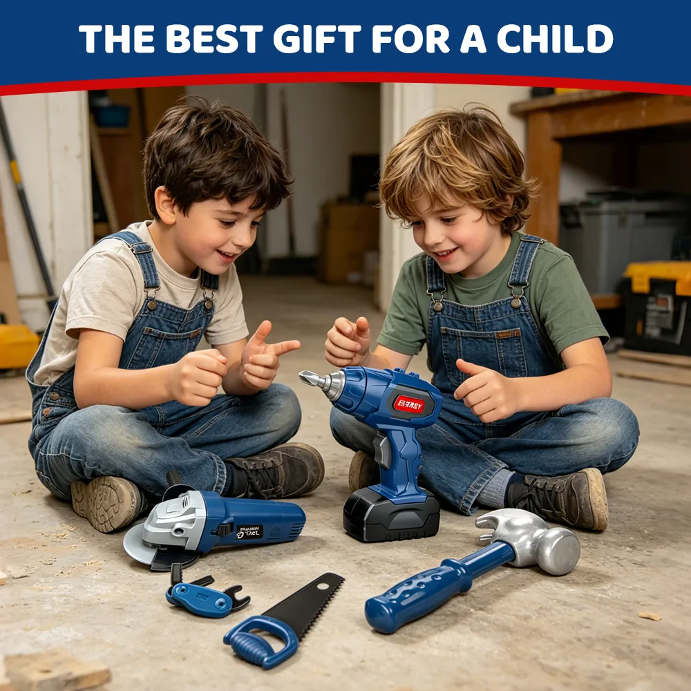 Electric Toolbox toy Set 60pcs view 3