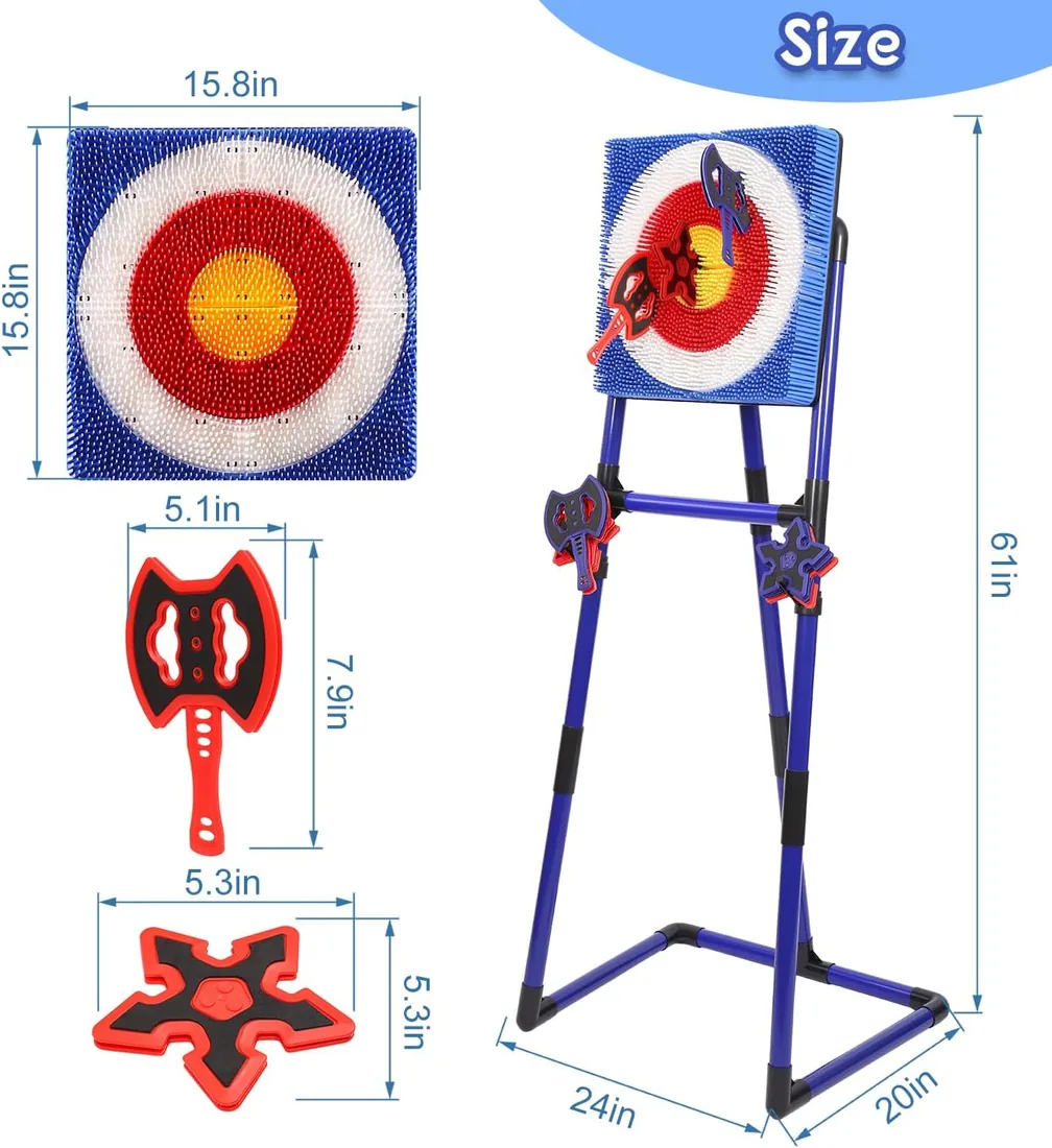 Throw target game set view 2