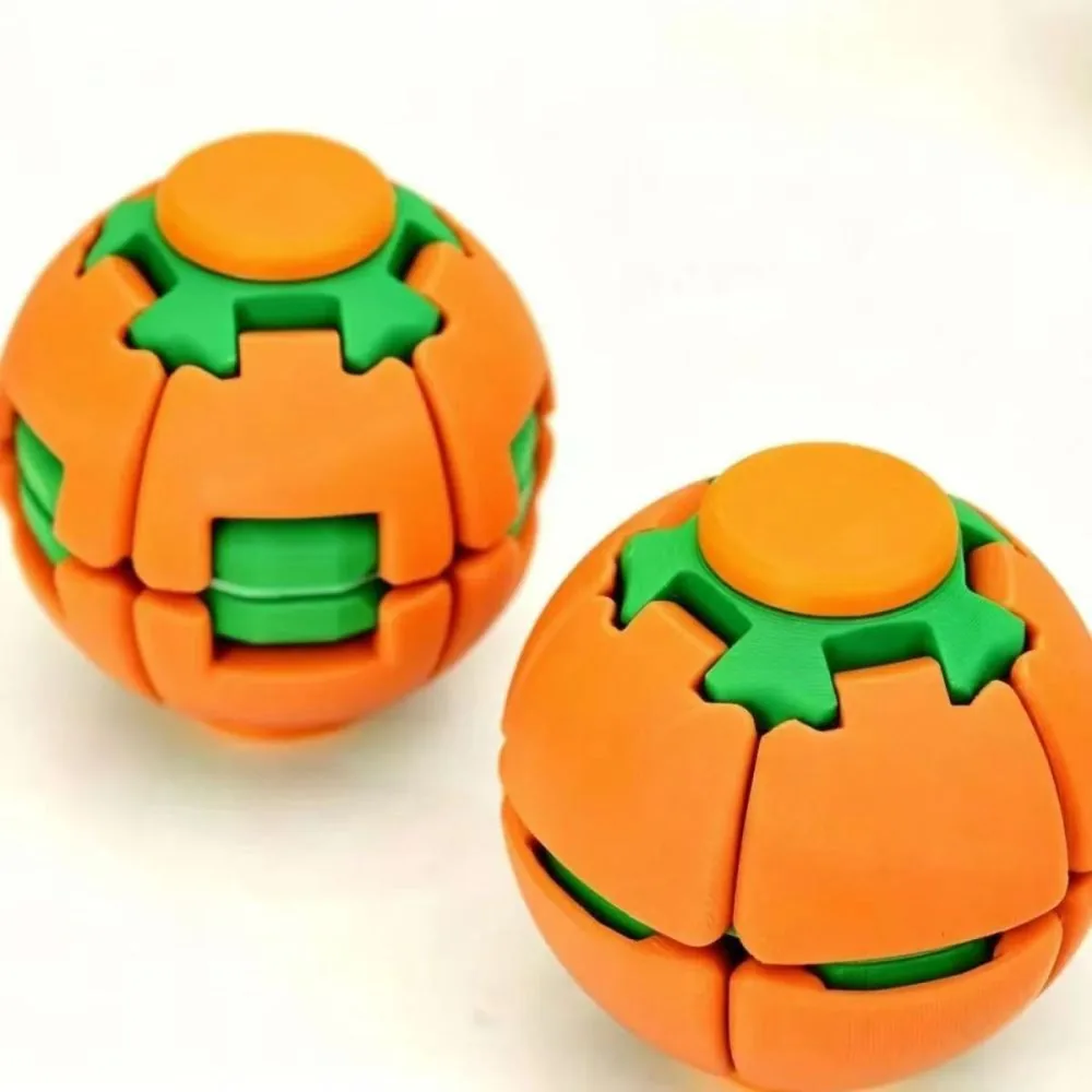 Colorful 3D-Printed Stress Relief Ball: A Dual-Function Finger Spinner That Can Be Pressed and Rotat view 2
