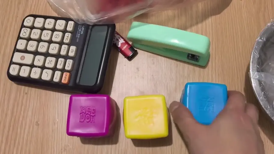 Flour Cubes Squeeze Toy, Colorful Cubes Squeeze Toy, Stress-Relief Squeeze Toy video